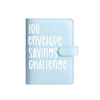 Light Blue 100 Envelope Challenge