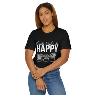 Plants Make Me Happy T-Shirt – Plant Lover Graphic Tee
