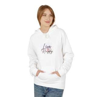 Live Happy Unisex Hoodie – Embrace Comfort and Style