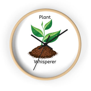 Plant Whisperer Wall Clock – Botanical Décor for Plant Lovers