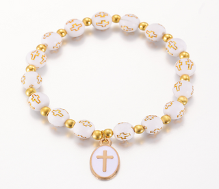  Beaded Cross  Bracelet