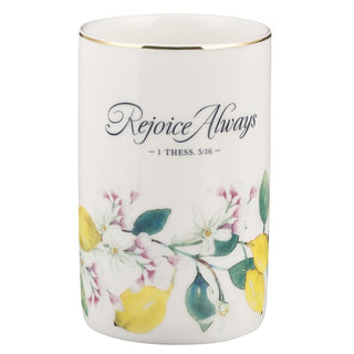 Rejoice Always Ceramic Vase