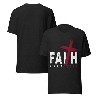 Faith Over Fear Signature Collection T-Shirt  Black Heather