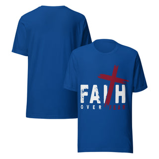 Faith Over Fear Signature Collection T-Shirt  Royal Blue