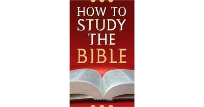 How to Study the Bible Book