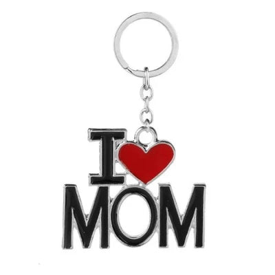 I Love Mom Keychain Pendant