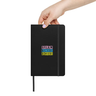 Image of Lady Holding Dream Believe Achieve Notebook