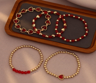 Red Bracelet Set