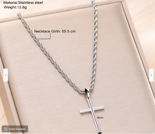 Size of Cross Necklace