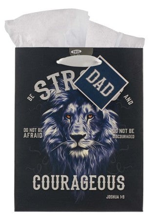Strong and Courageous Dad Gift Bag