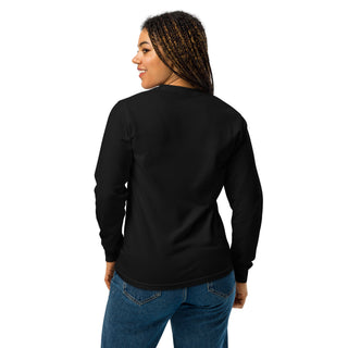 Unisex Faithful Grateful Blessed Christian Garment-Dyed Long Sleeve T-Shirt Back