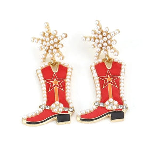 Beaded Boot Earrings - A Fusion of Style and Tradition