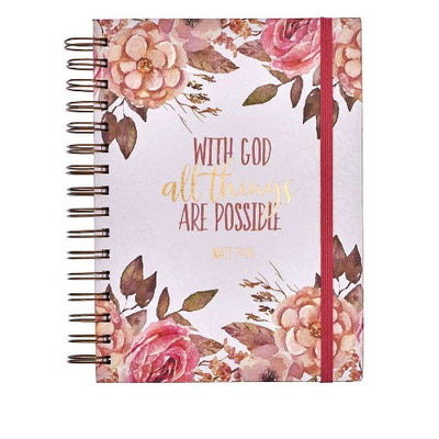 With God All Things are Possible Wirebound Book