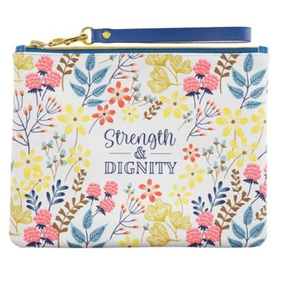 strength and dignity zippered pouch