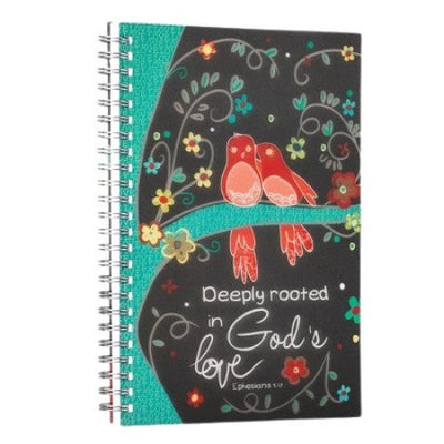 Deeply Routed in God's Love Wirebound Journal
